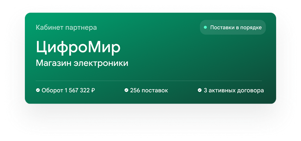 Кабинет партнёра
